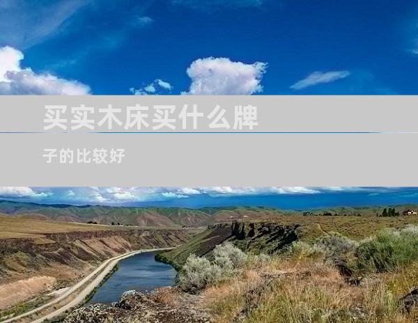 买实木床买什么牌子的比较好