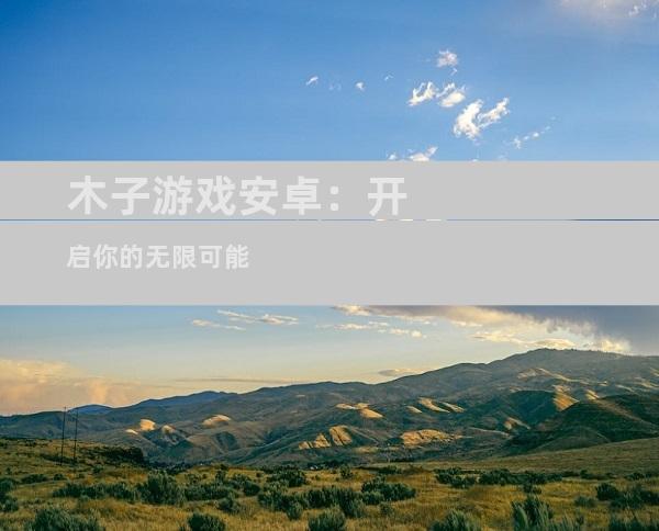 木子游戏安卓：开启你的无限可能